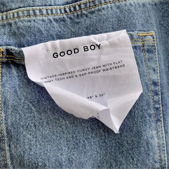 Good American Good Boy Jeans BLUE941 Wash size 18 - Picture 7 of 7